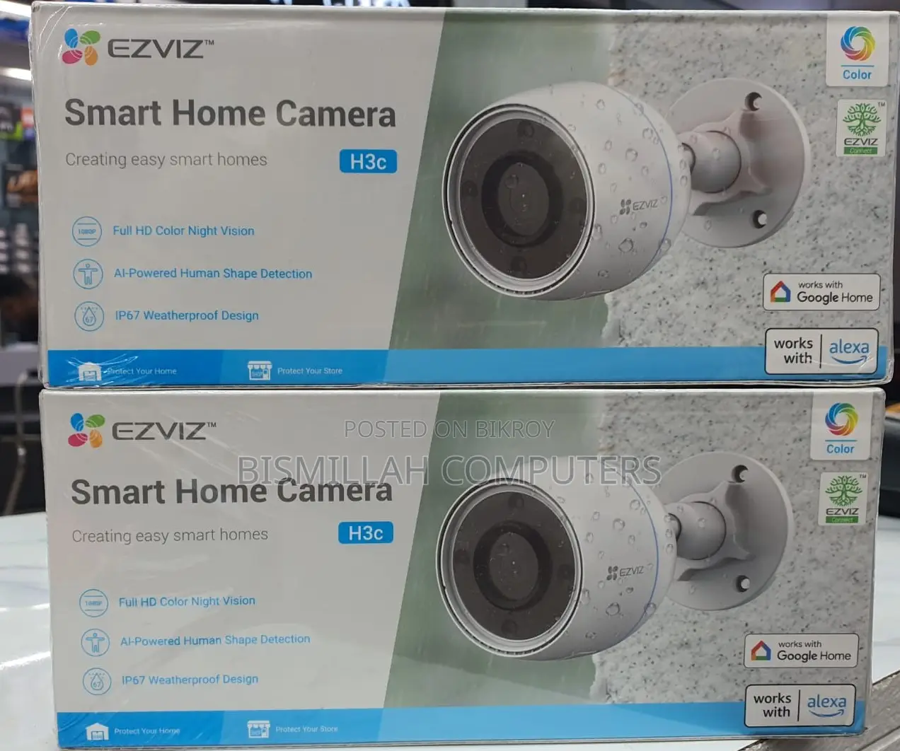 EZVIZ H3c 2MP Wi-Fi Smart Home Outdoor Security Camera
