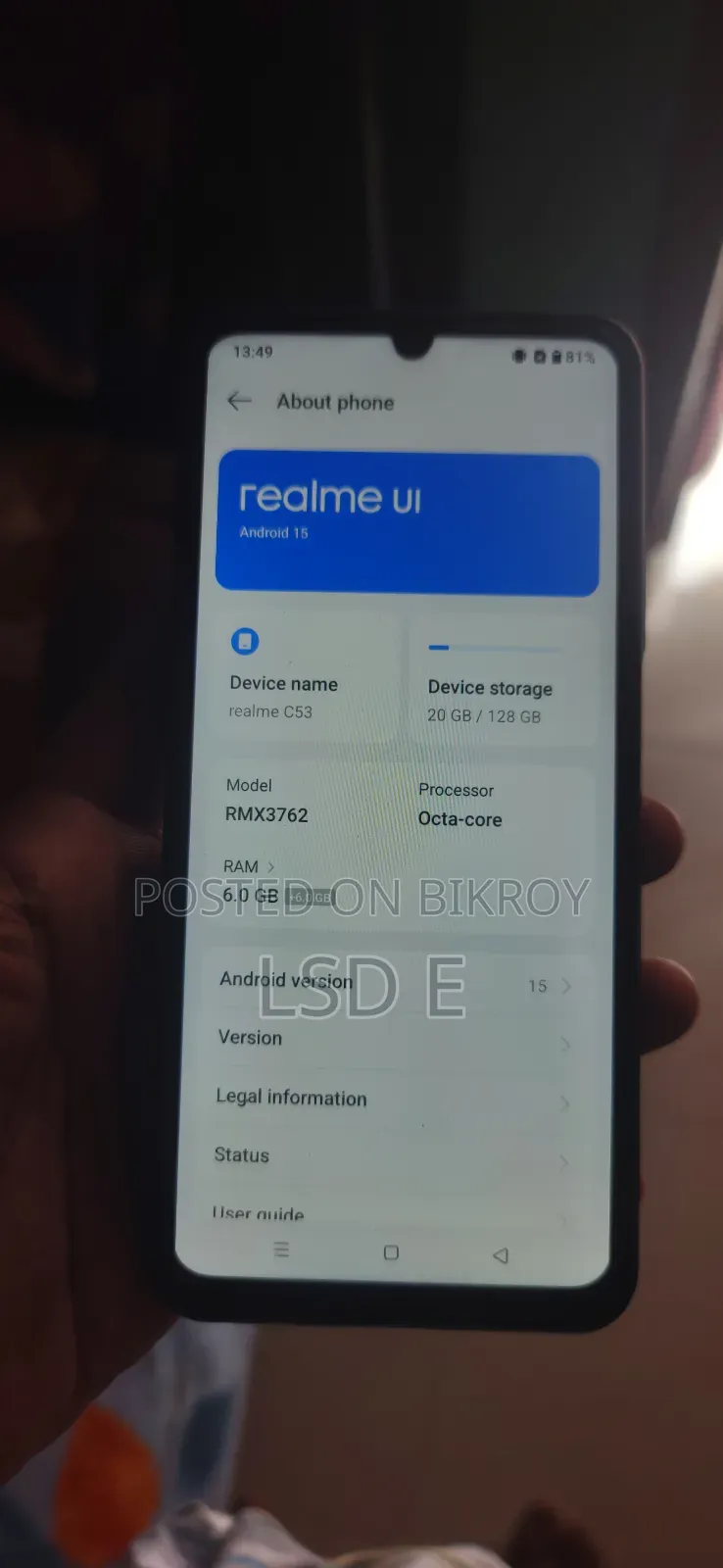 Realme C51 128 GB Black