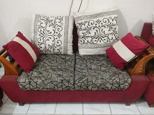 5 Seater Sofa Set and Metal Bed