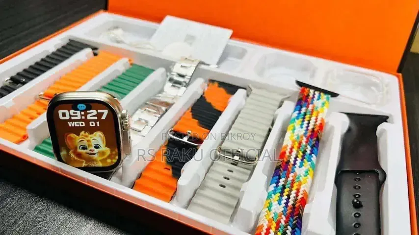 Ultra 8+1 Smartwatch Combo Package With TWS Earbuds Straps