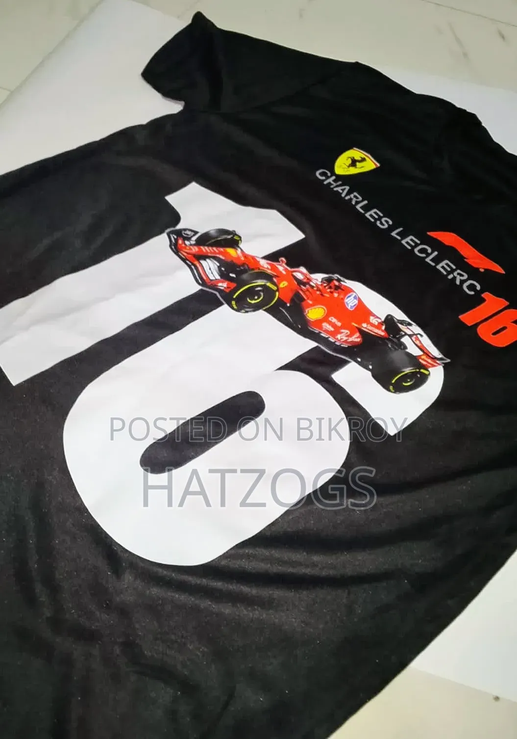 Charles Leclerc No. 16 Racing Premium Round Neck T-Shirt | M L XL XXL