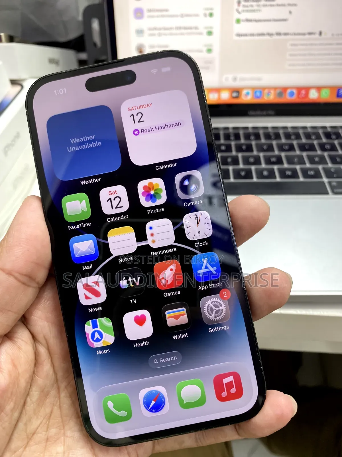অ্যাপল আইফোন ১৪ প্রো ১২৮ জিবি ব্ল্যাক
