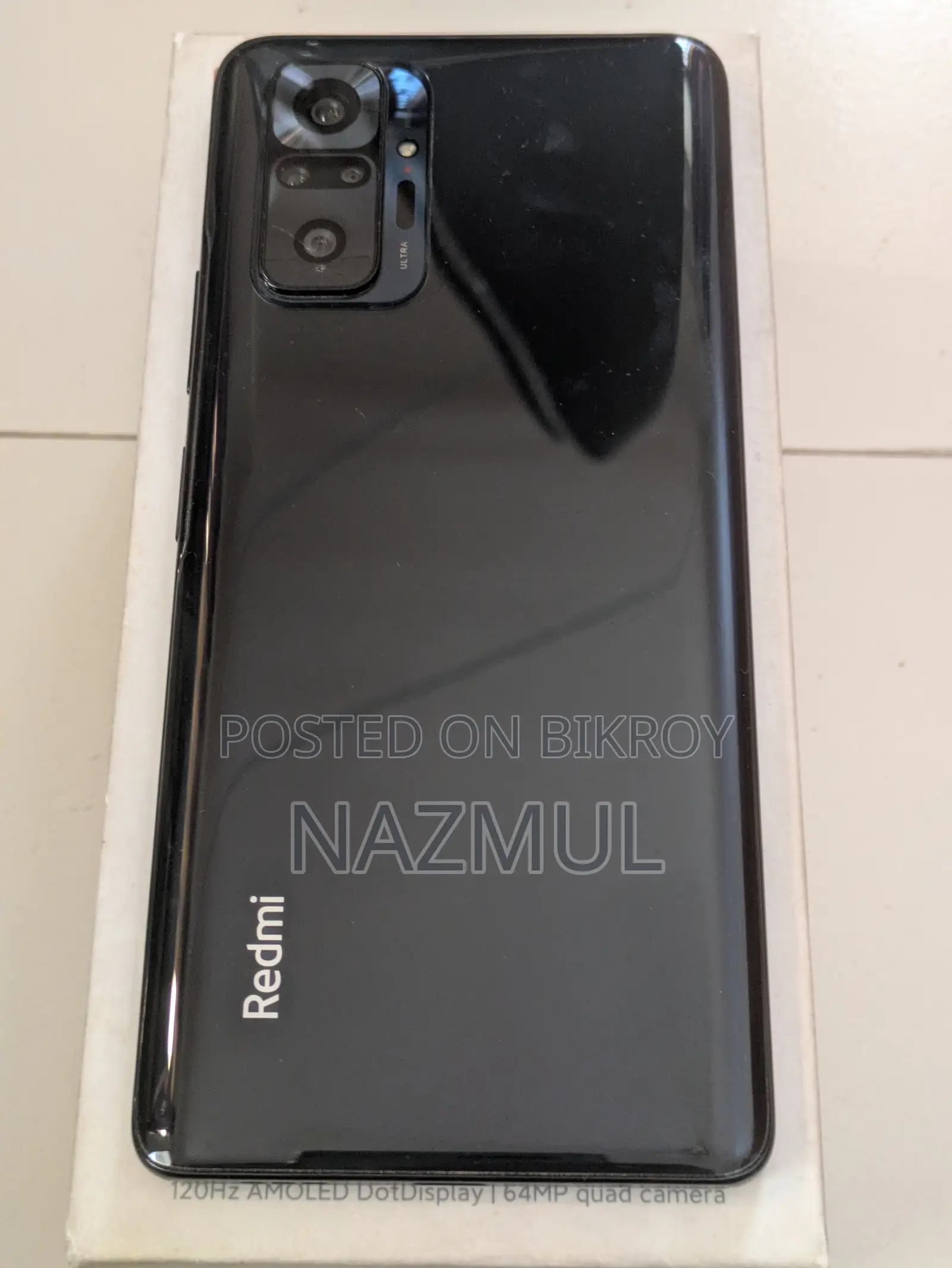 শাওমি রেডমি নোট ১০ প্রো ১২৮ জিবি কালো