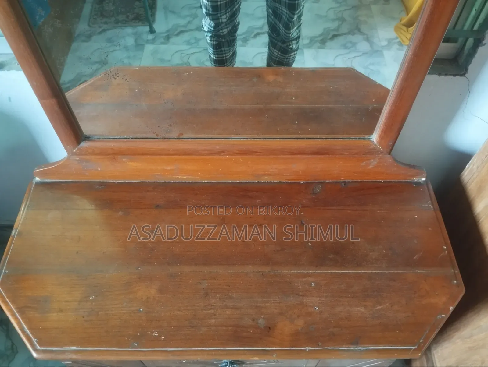 Original Teak Wood Dressing Table 5.9'×3'