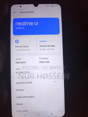 Realme Note 50 128 GB Blue