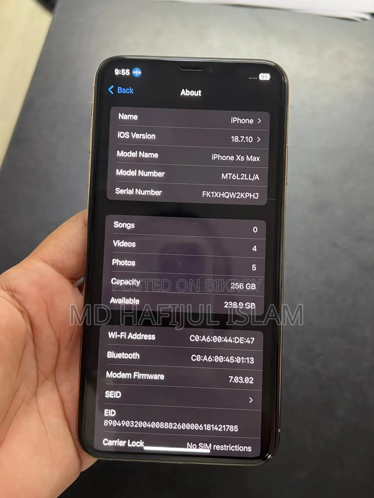 Apple iPhone XS Max 256 GB Gold