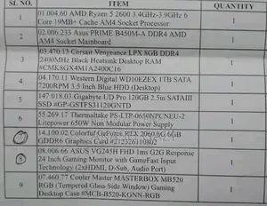 Desktop Computer 16GB AMD Ryzen 5 HDD+SSD 1T