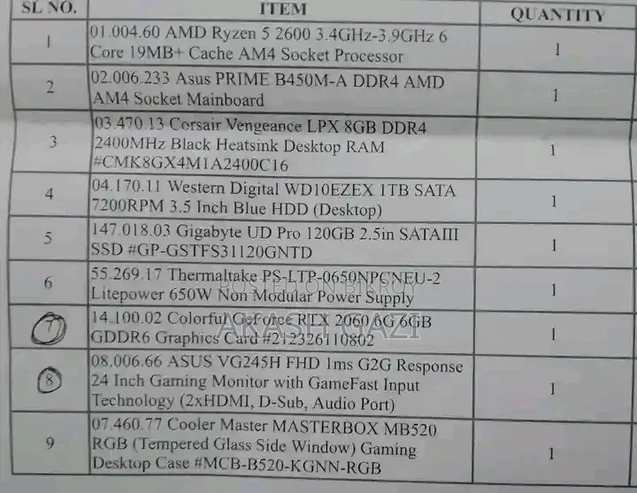 Desktop Computer 16GB AMD Ryzen 5 HDD+SSD 1T