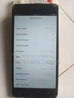 Oppo A37 16 GB Black
