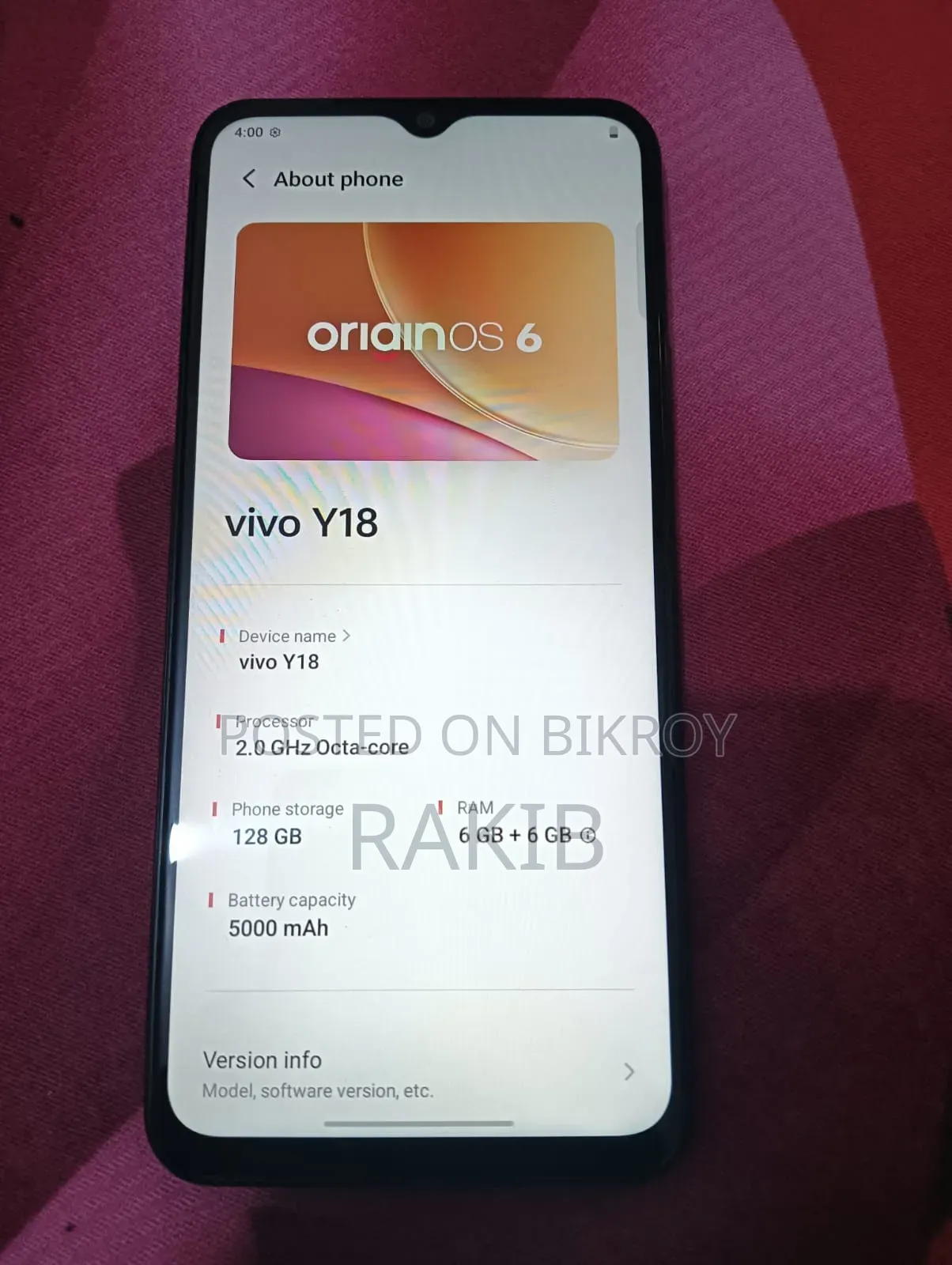 Vivo Y18 128 GB Black