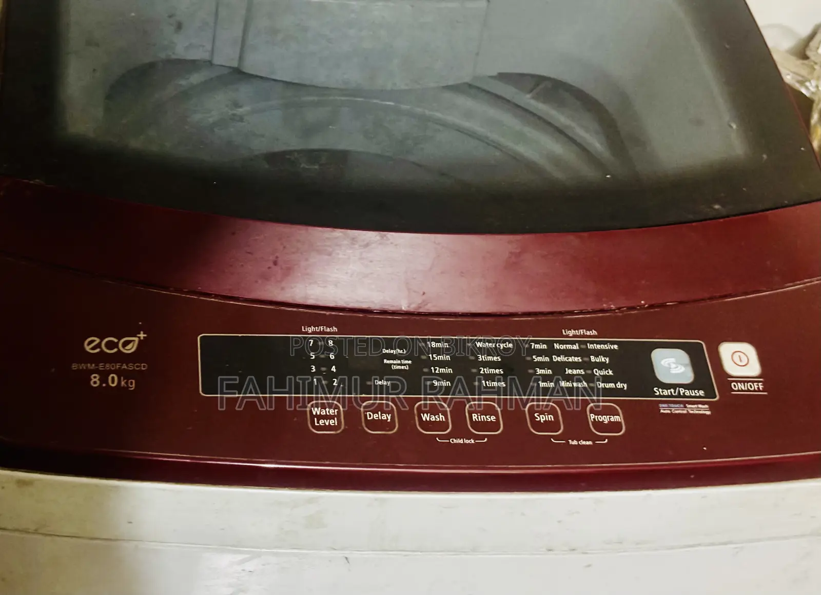 Eco+ 8 Kg Automatic Top-Loading Washing Machine. Eco+ 8 Kg