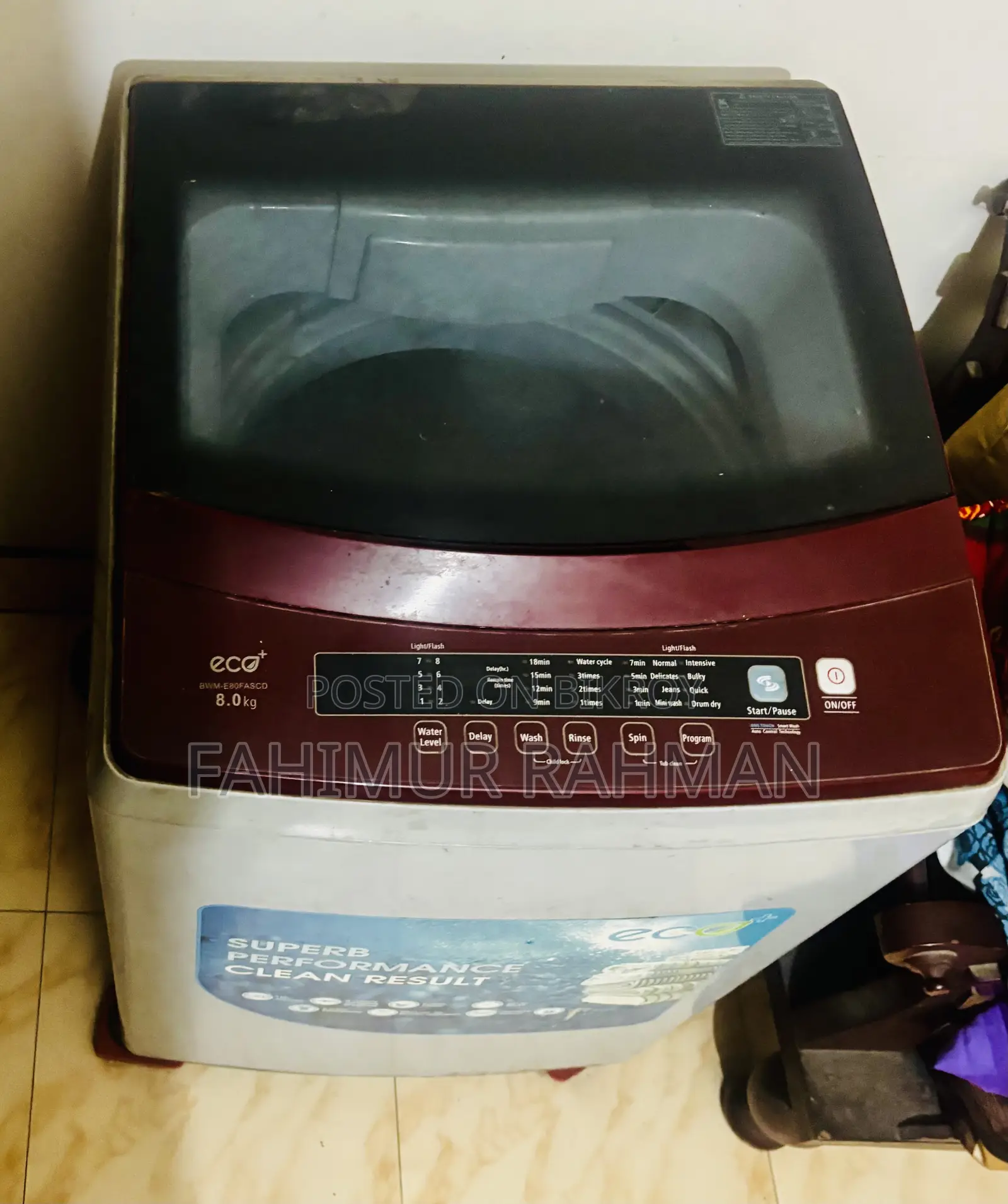 Eco+ 8 Kg Automatic Top-Loading Washing Machine. Eco+ 8 Kg