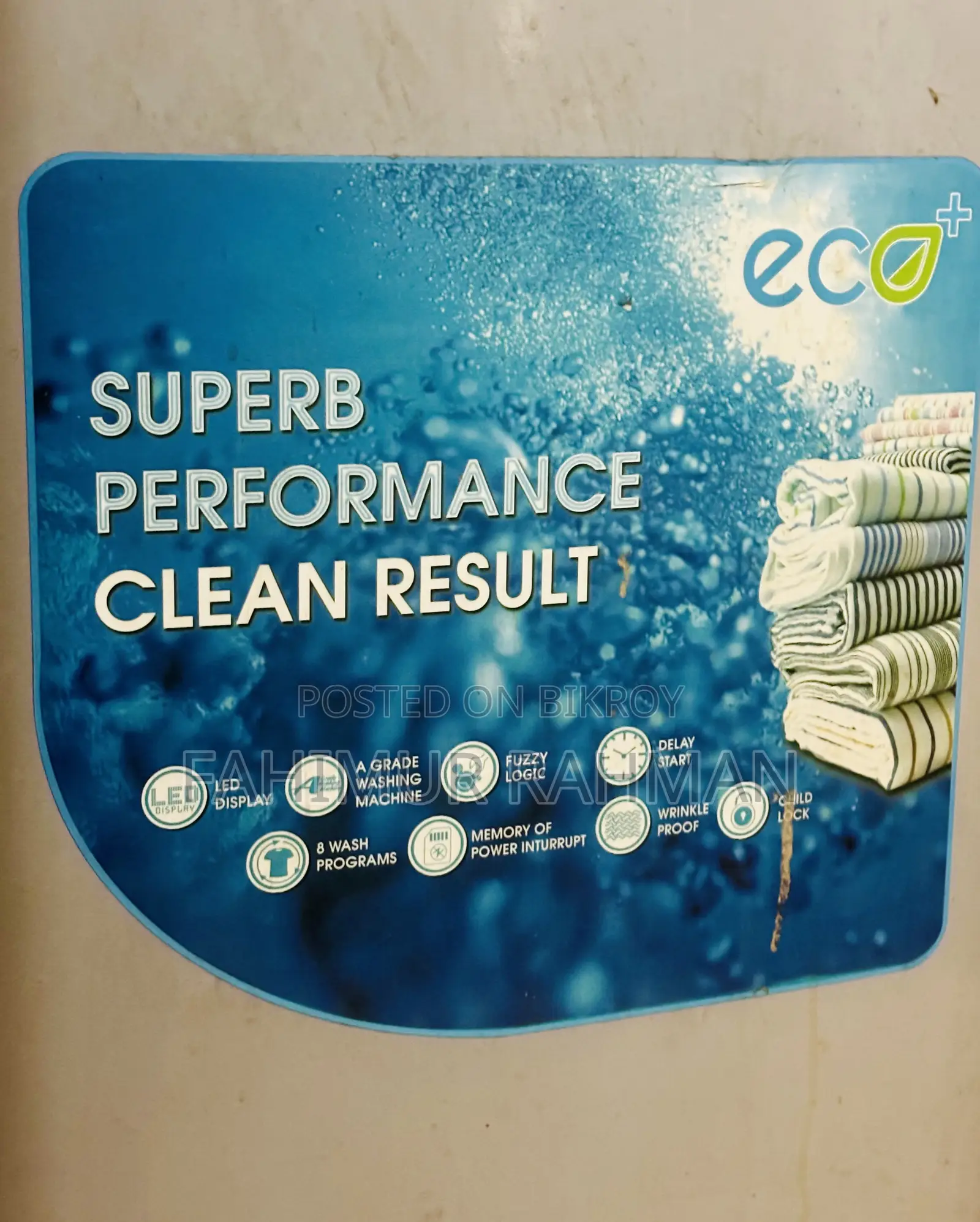 Eco+ 8 Kg Automatic Top-Loading Washing Machine. Eco+ 8 Kg