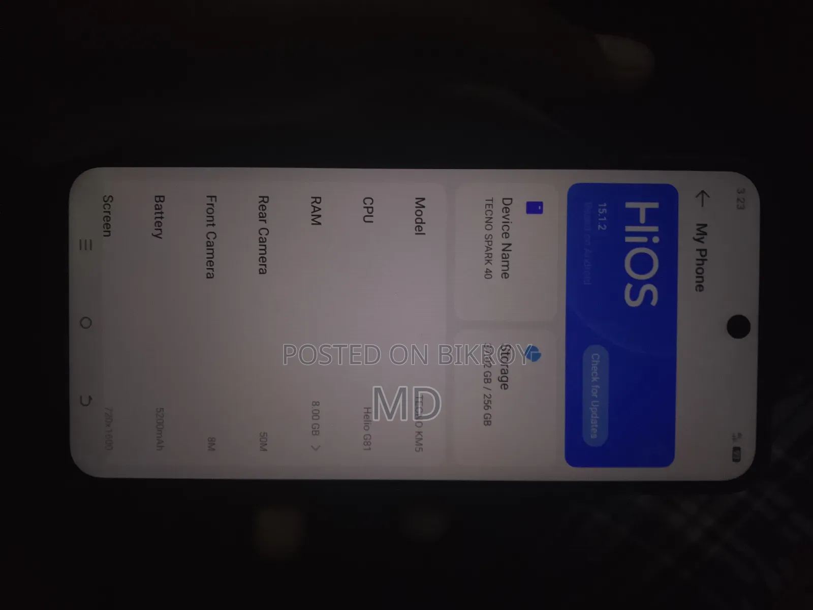 Tecno Spark 40 256 GB Silver