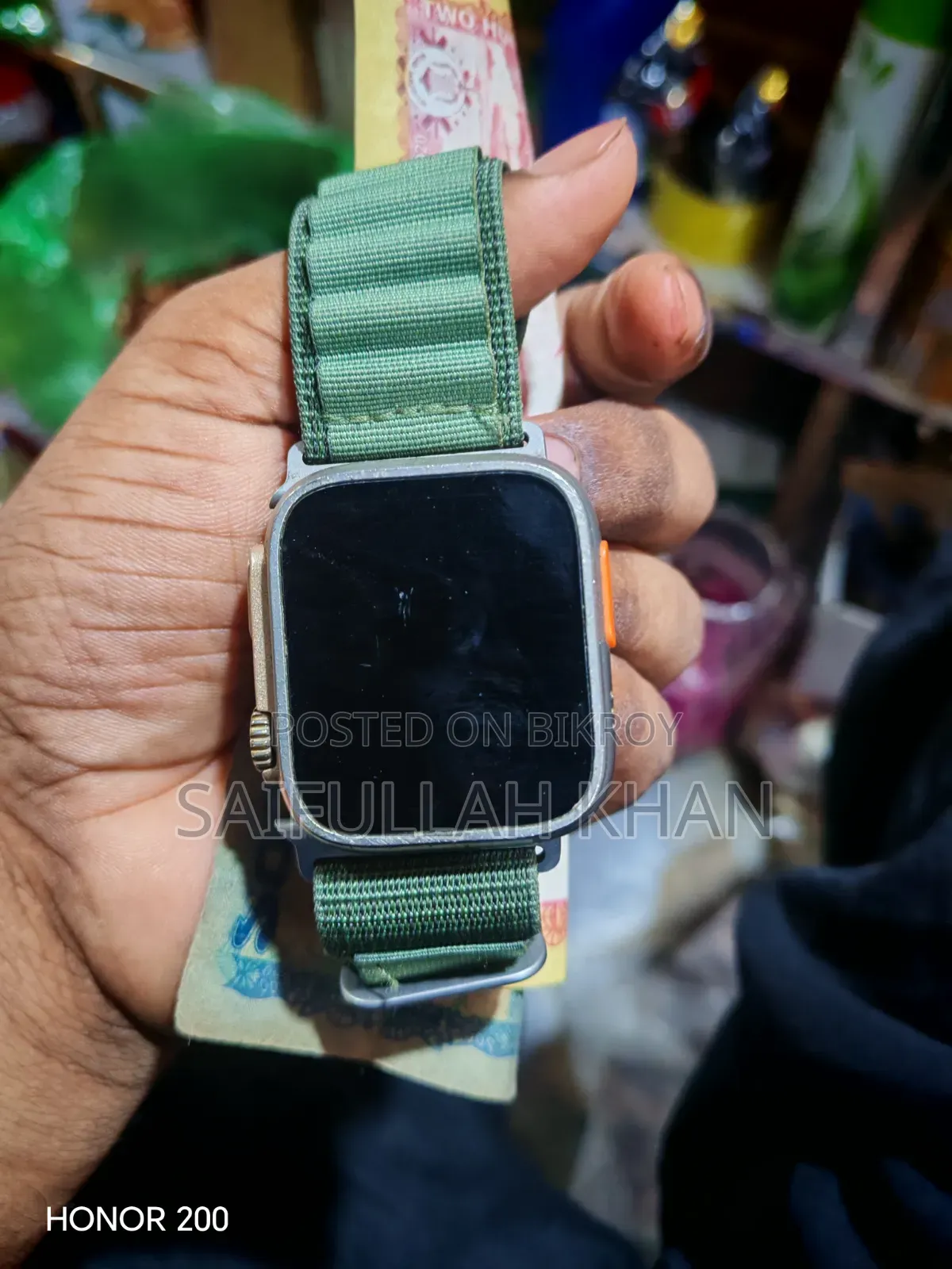 Smart Watch, watch is good and everything is fine, just no charger.