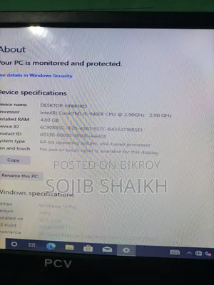 Desktop Computer 4GB Intel Core i5 SSD 128GB