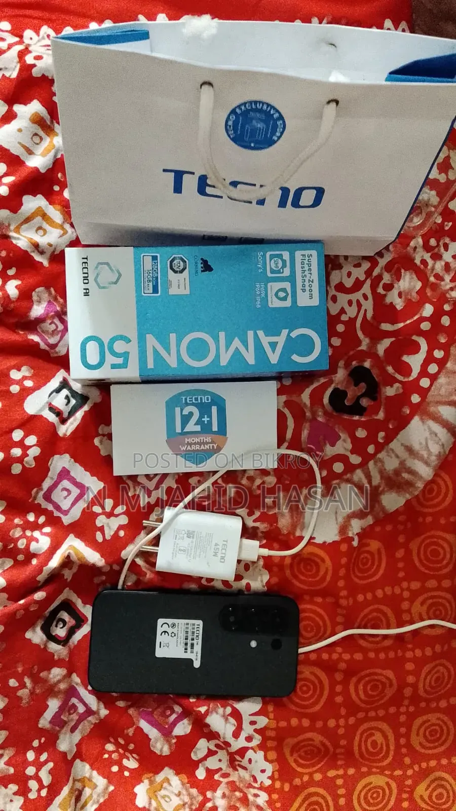 Tecno Camon 50 256 GB Black