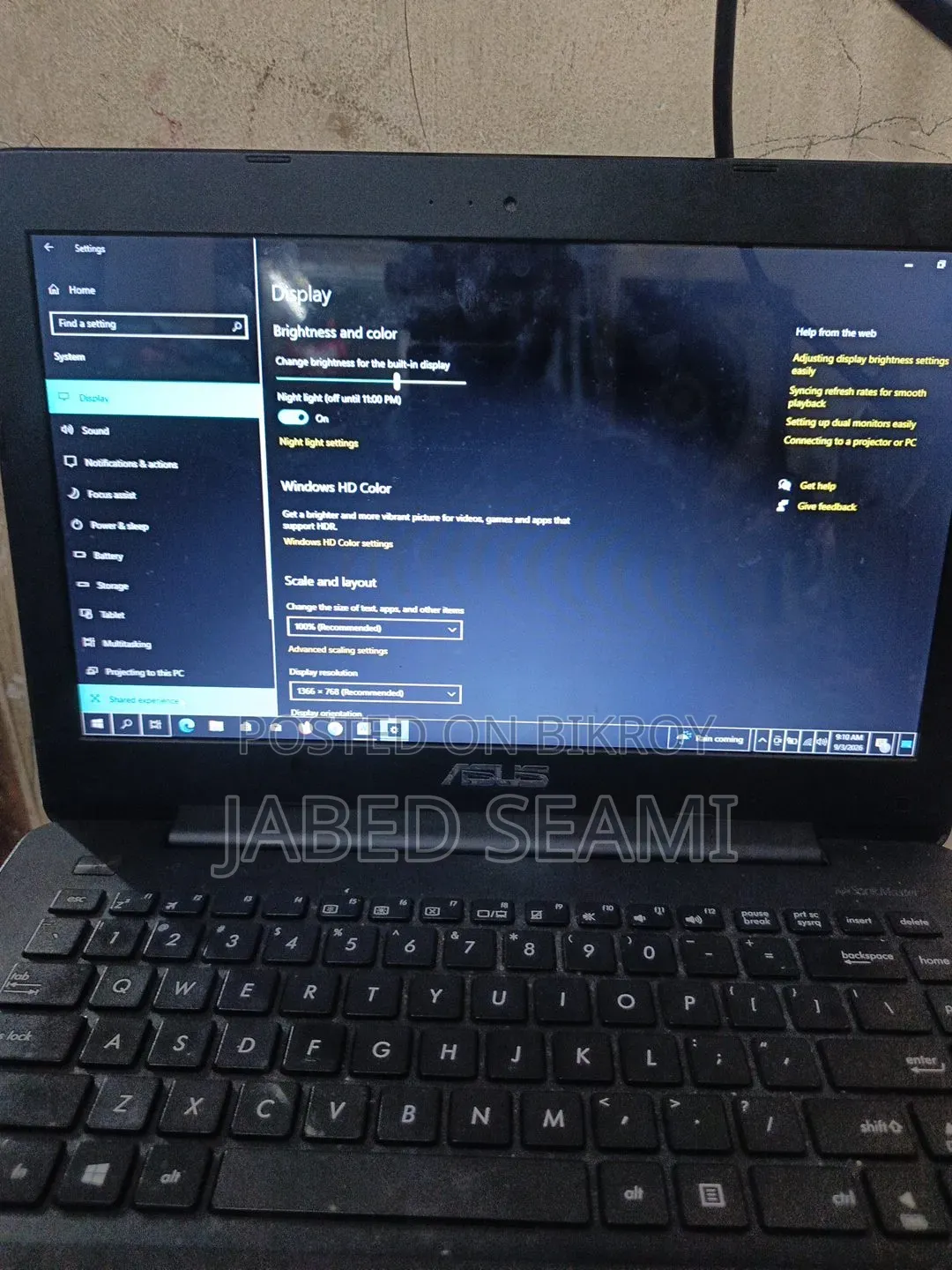 Laptop ASUS A52F 8GB Intel Core I3 HDD+SSD 512GB