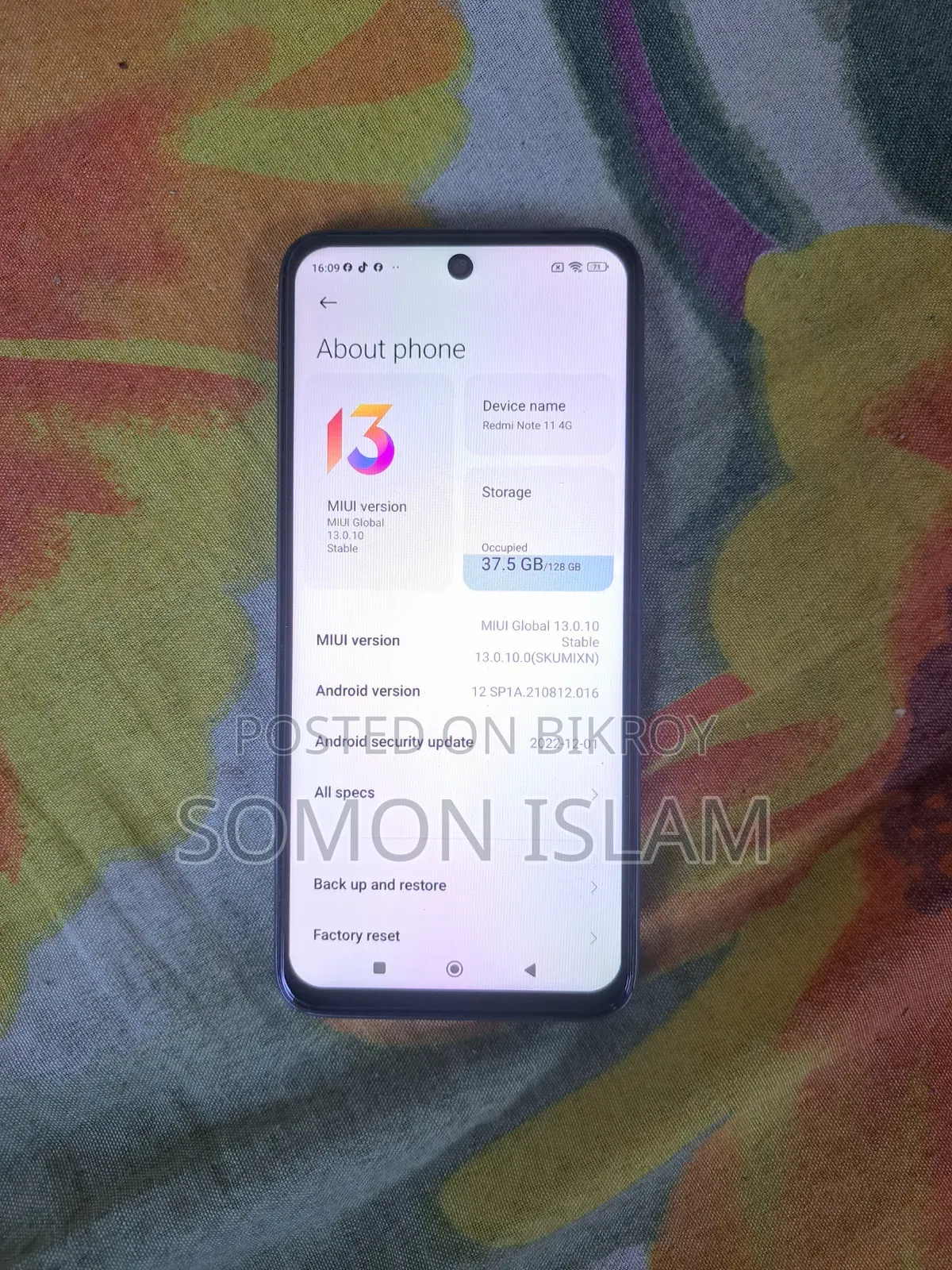Xiaomi Redmi Note 11 128 GB Silver