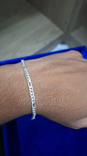 Silver bracelet for boys and girls