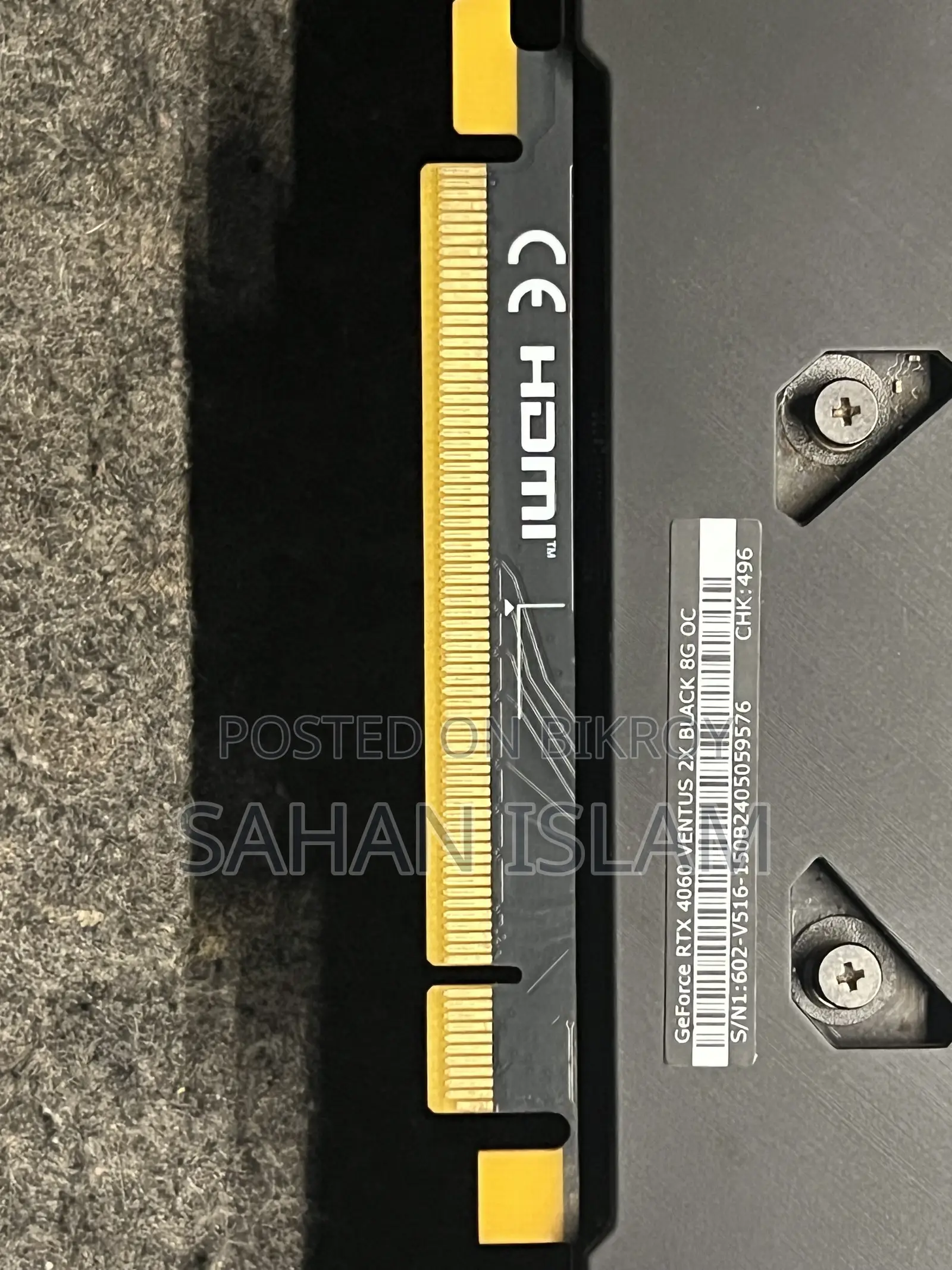 Msi Geforce RTX 4060 Ventus 2x Black 8gb Oc Gddr6 Graphics Card