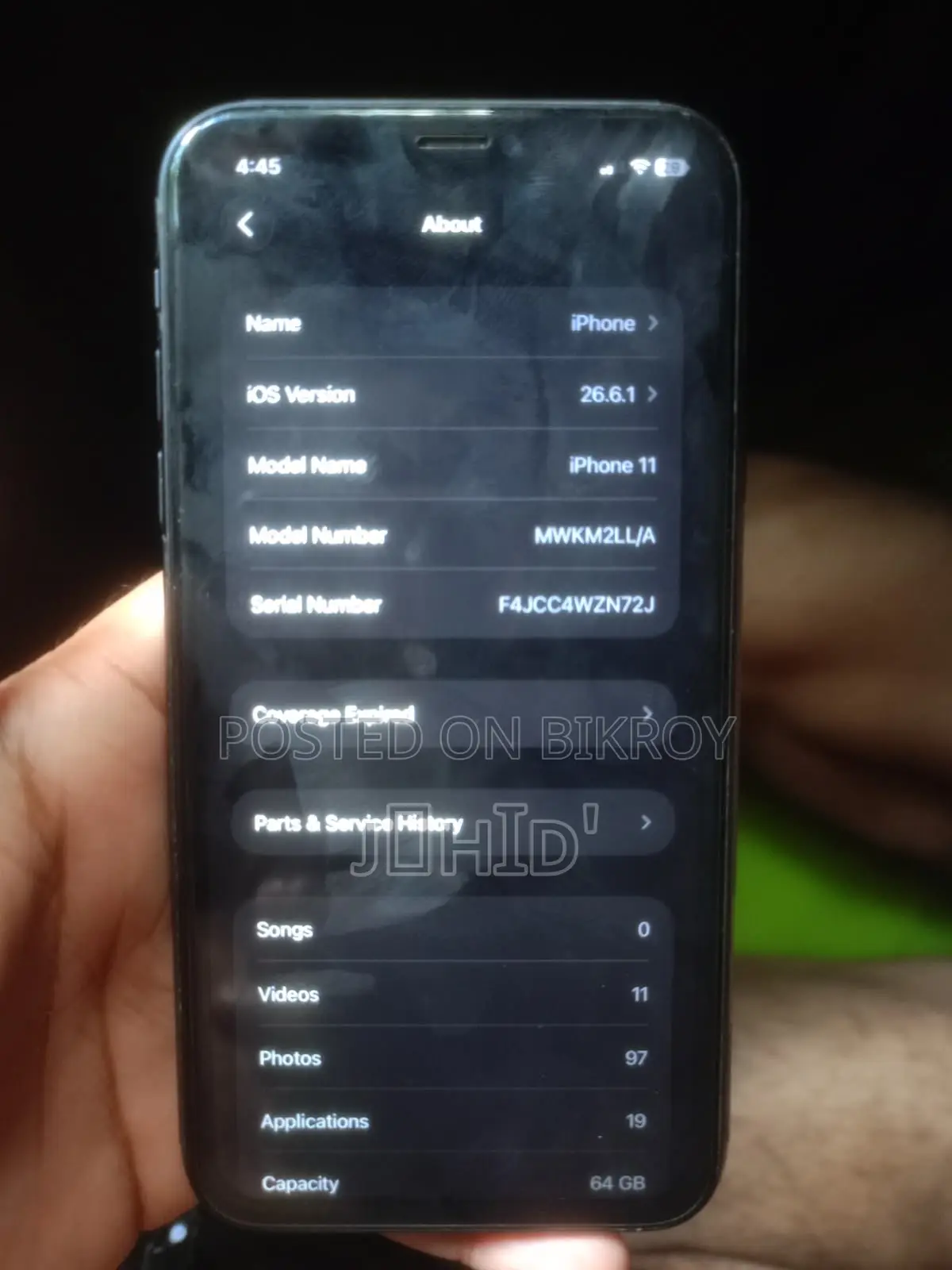 Apple iPhone 11 64 GB Black