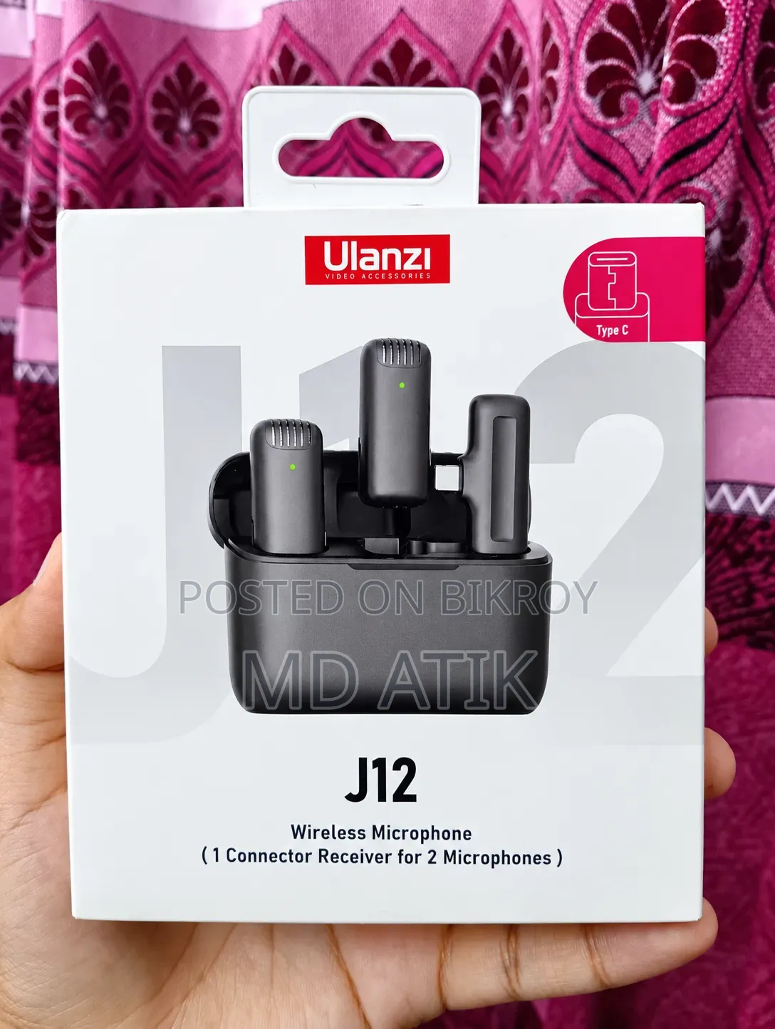 Ulanzi J12 Wireless Microphone | Type-C | Dual Mic