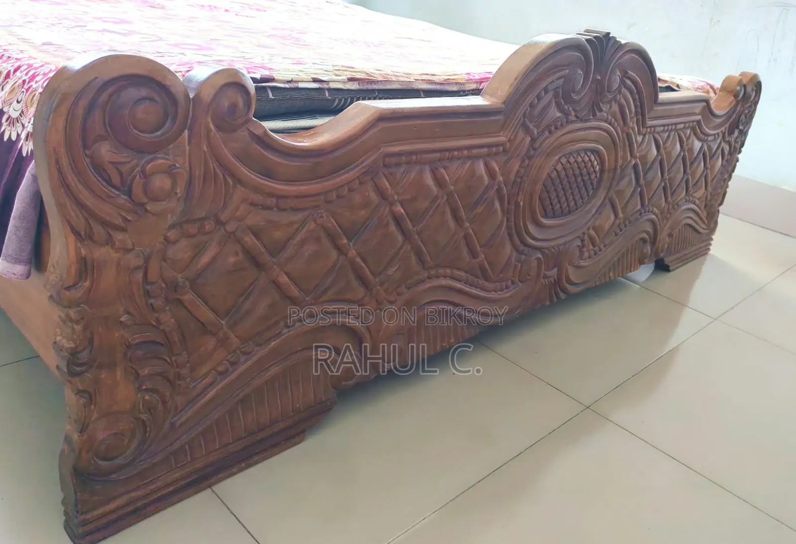 শিল কড়াই কাঠের ৬x৭ খাট