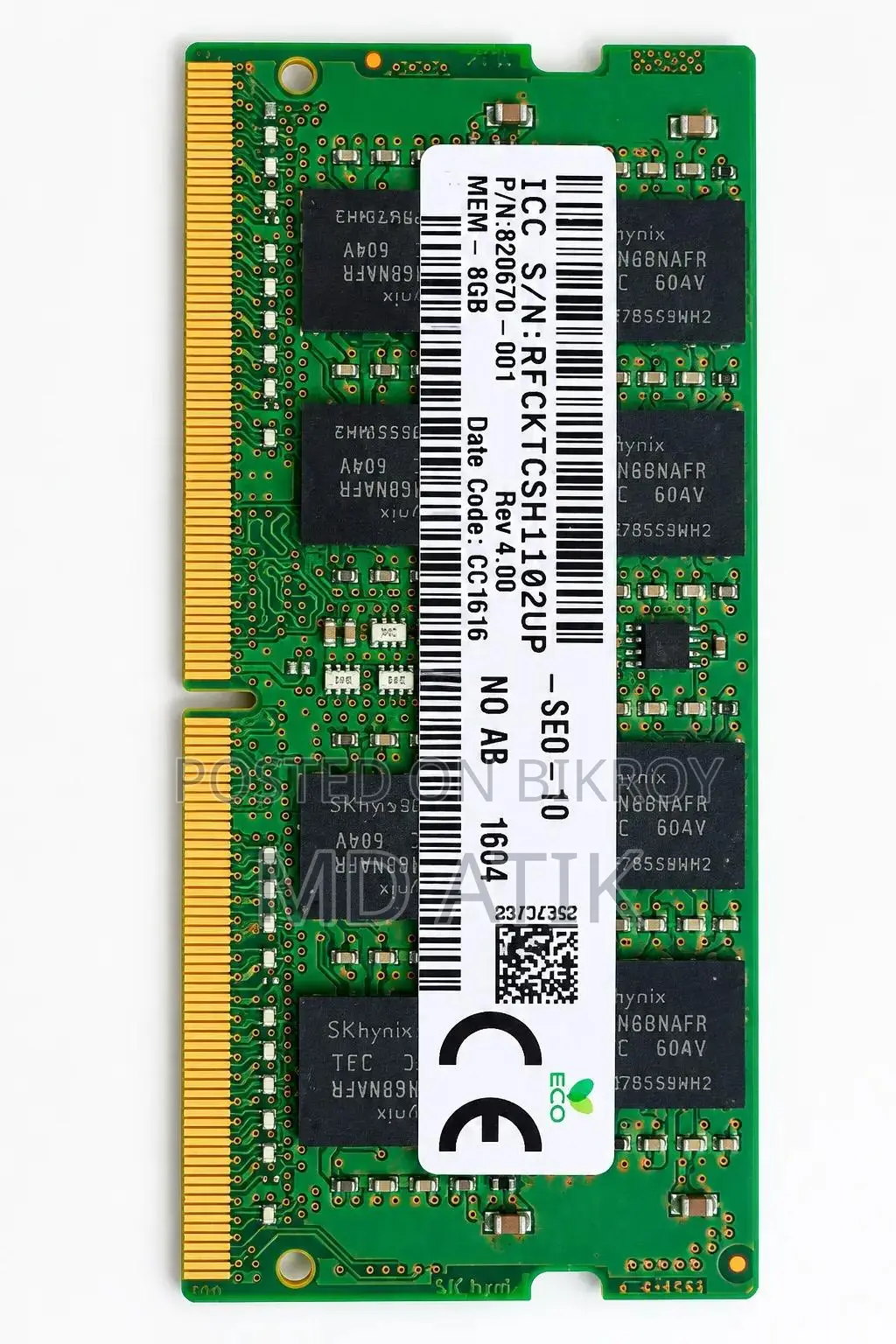 8GB DDR4 2400MHz Laptop RAM – SK Hynix | Original OEM