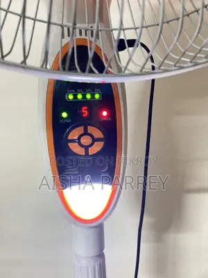 ডিফেন্ডার ফ্যান (রিচার্জেবল) এলইডি লাইট এবং চার্জিং পোর্ট সহ