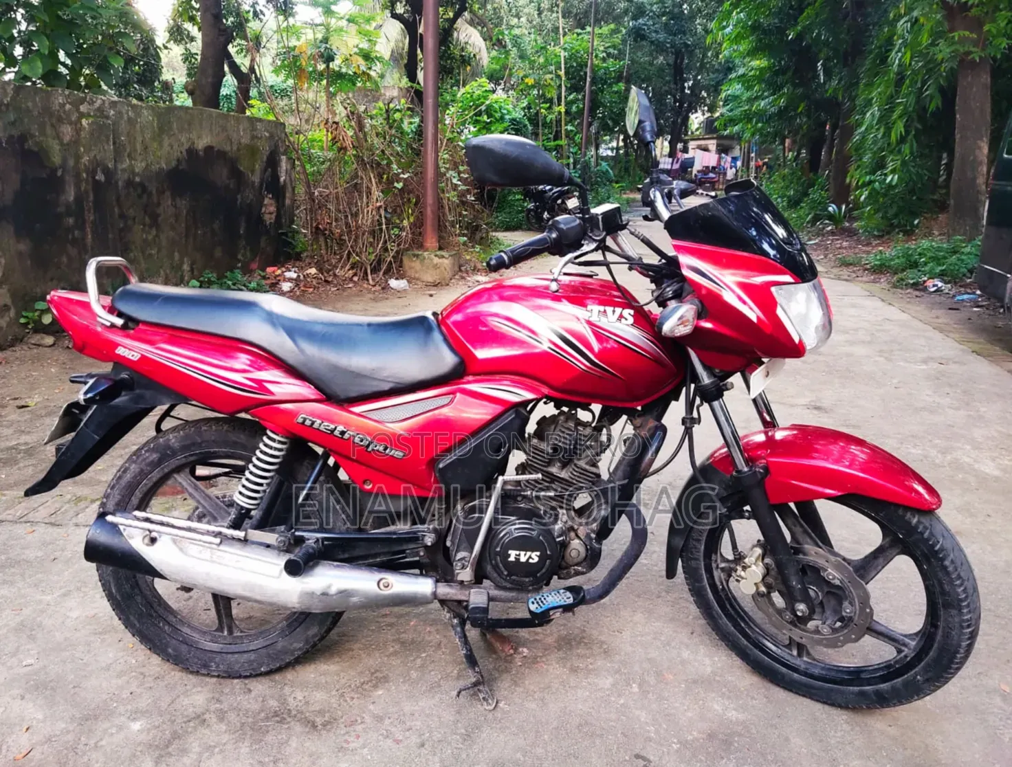 TVS Metro Plus 2017 Red
