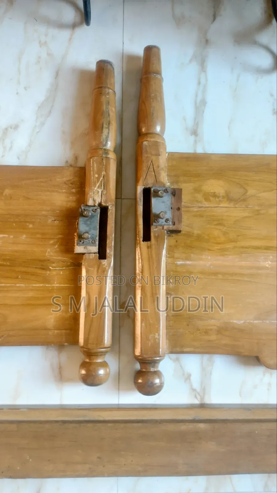 সম্পূর্ণ সেগুন কাঠের সিঙ্গেল খাট