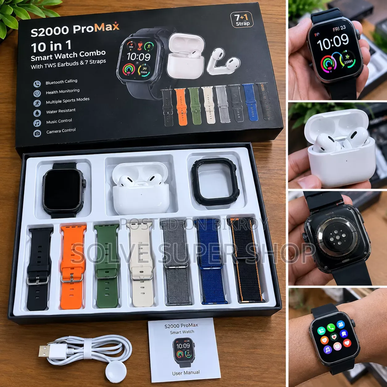 ⌚ S2000 ProMax 10-in-1 Smart Watch Combo