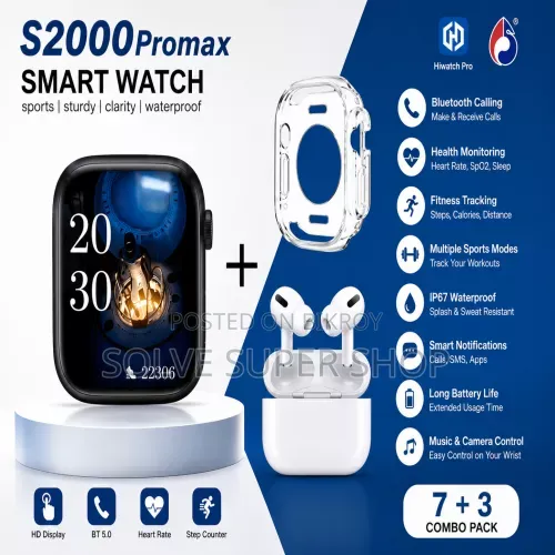 ⌚ S2000 ProMax 10-in-1 Smart Watch Combo