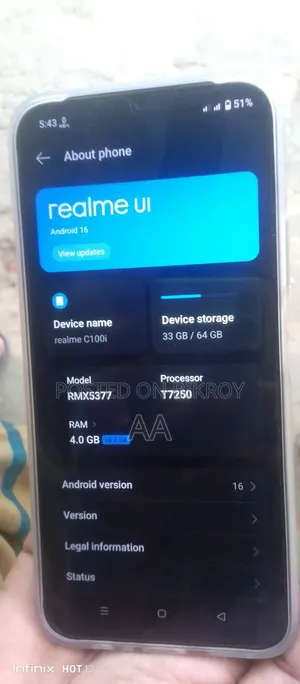 Realme C100i 64 GB Gray