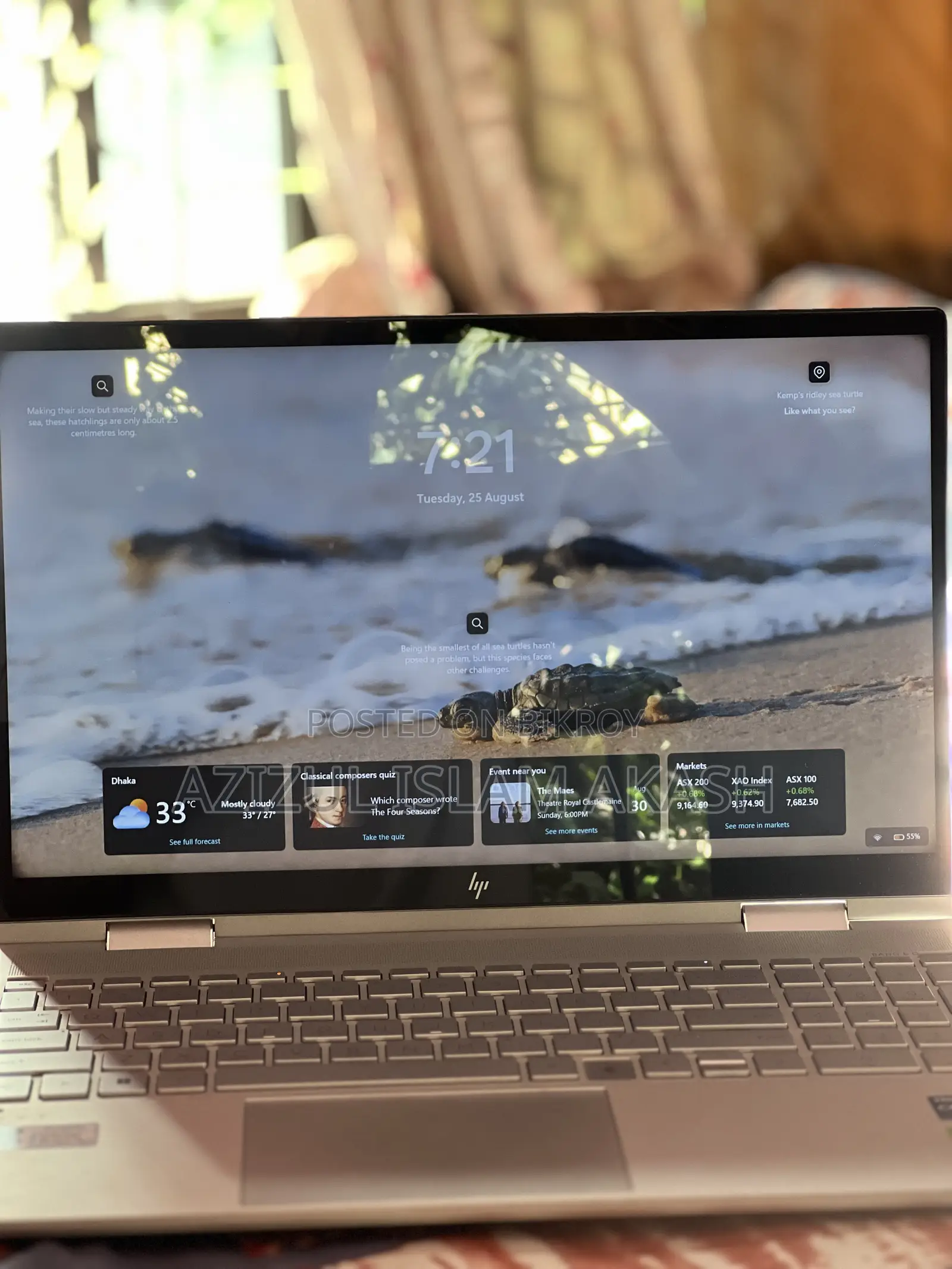 Laptop HP Envy x360 Convertible 15 es2xx 16GB Intel Core i7 SSD 500GB