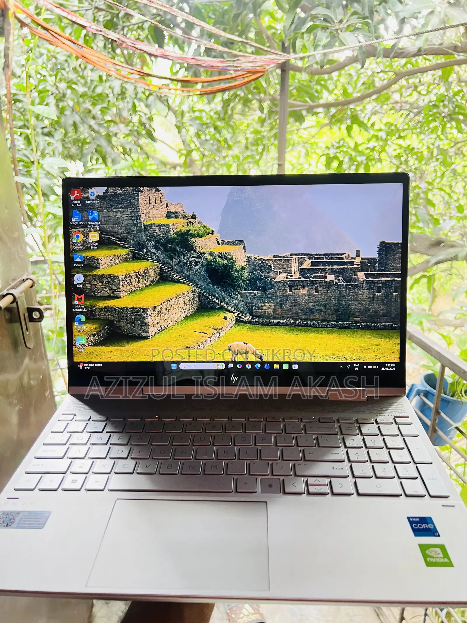 Laptop HP Envy x360 Convertible 15 es2xx 16GB Intel Core i7 SSD 500GB