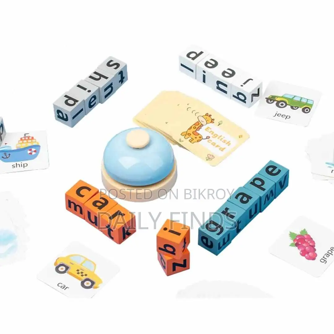 Word Spelling Puzzle With Bell