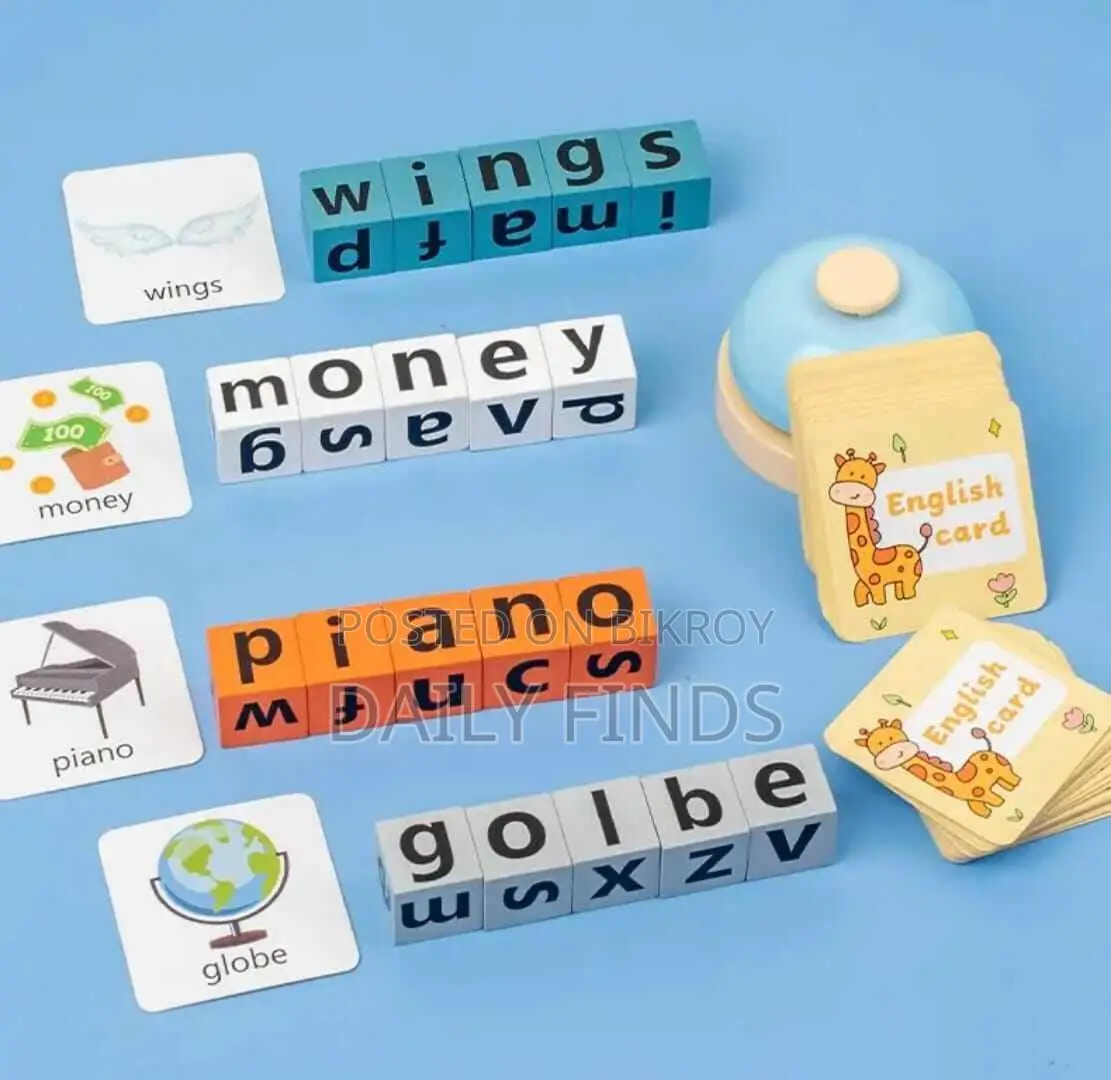 Word Spelling Puzzle With Bell
