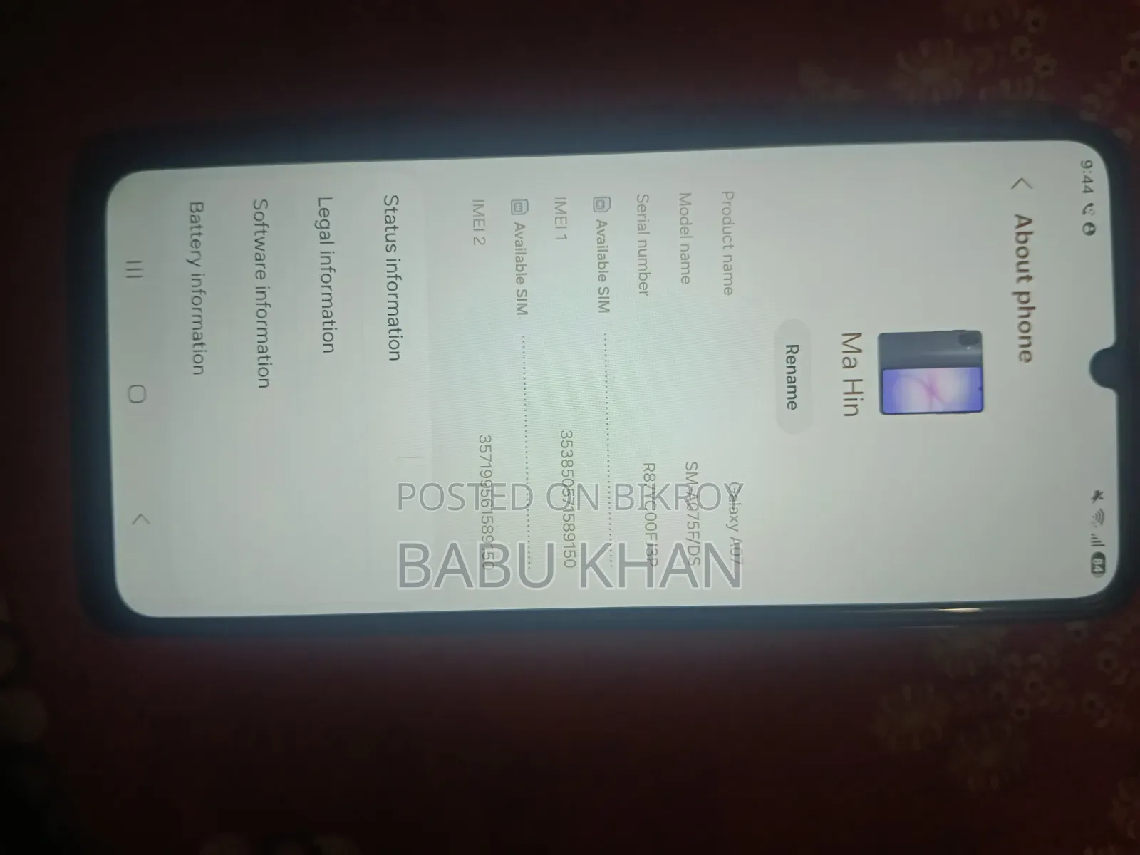 Samsung Galaxy A07 128 GB Black