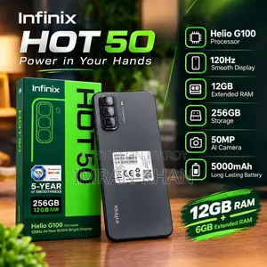 ইনফিনিক্স হট ৫০ ২৫৬ জিবি ব্ল্যাক