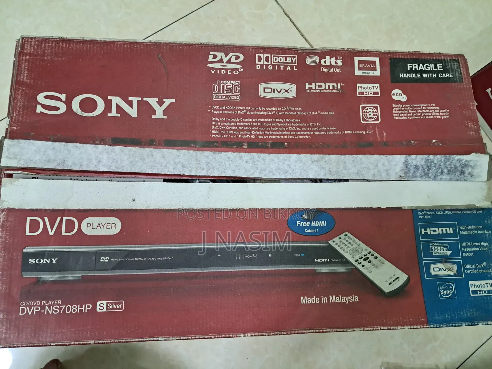 Sony DVD Player Original