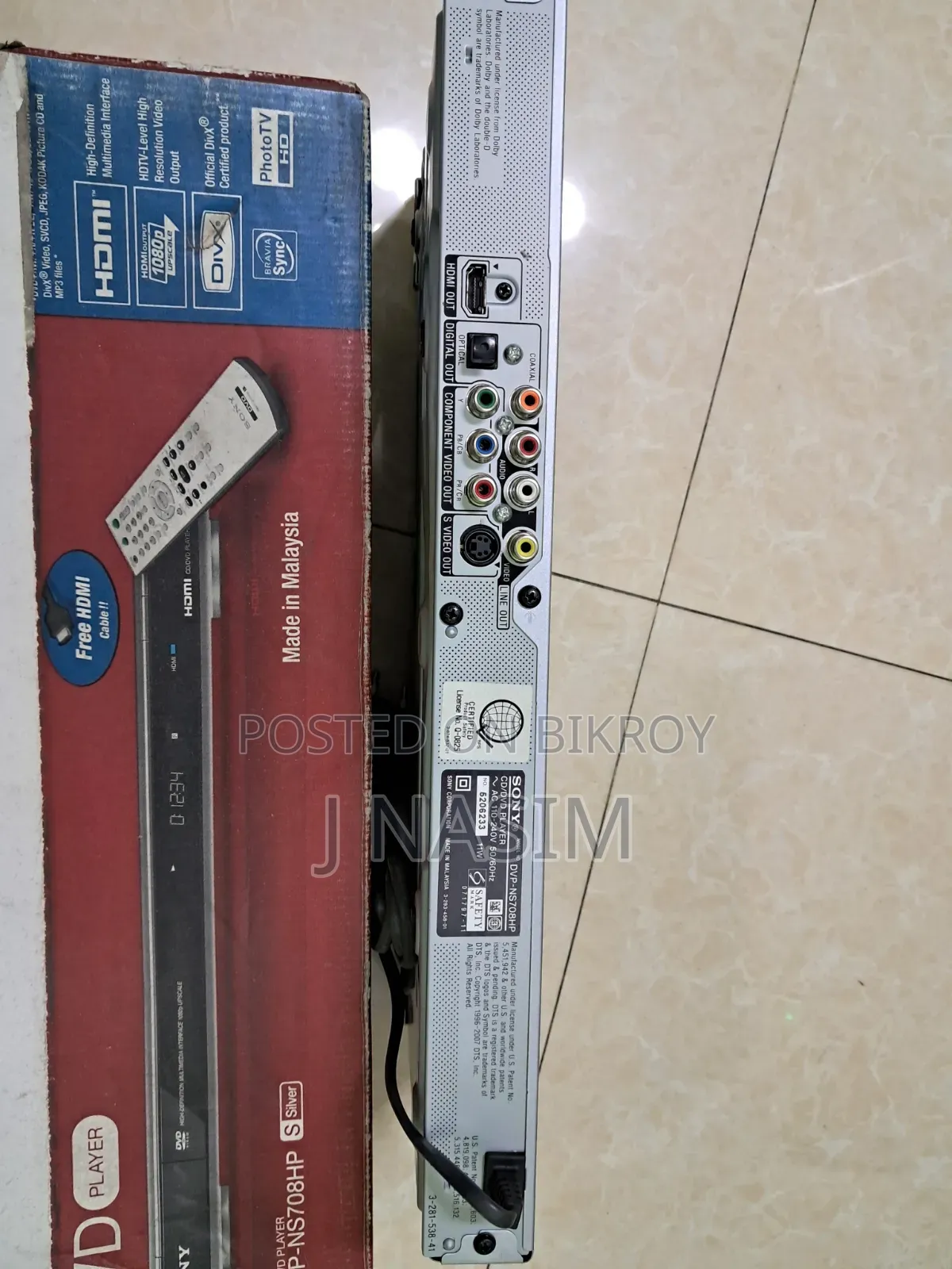 Sony DVD Player Original