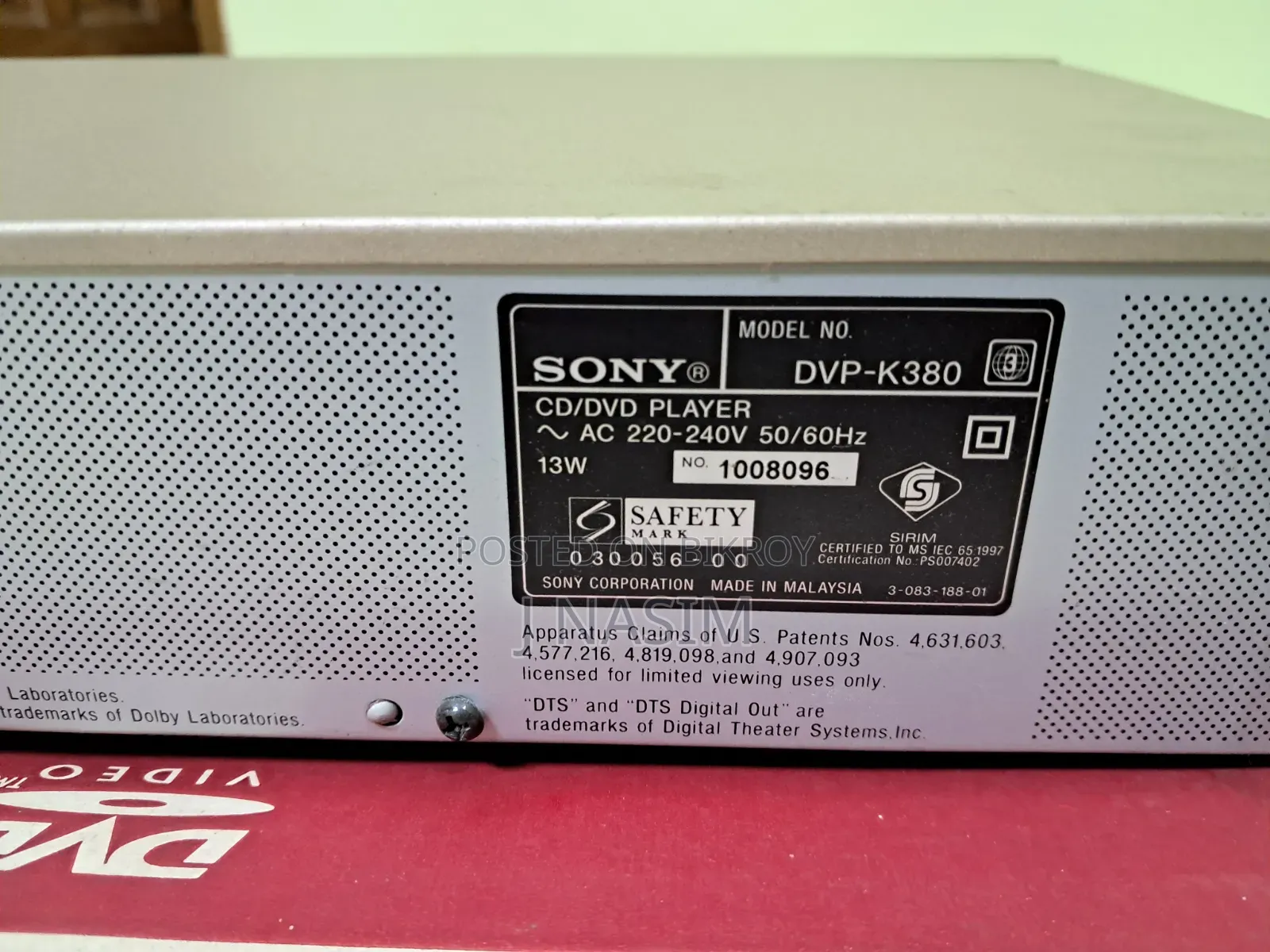 SONY Karaoke DVD Player ORIGINAL