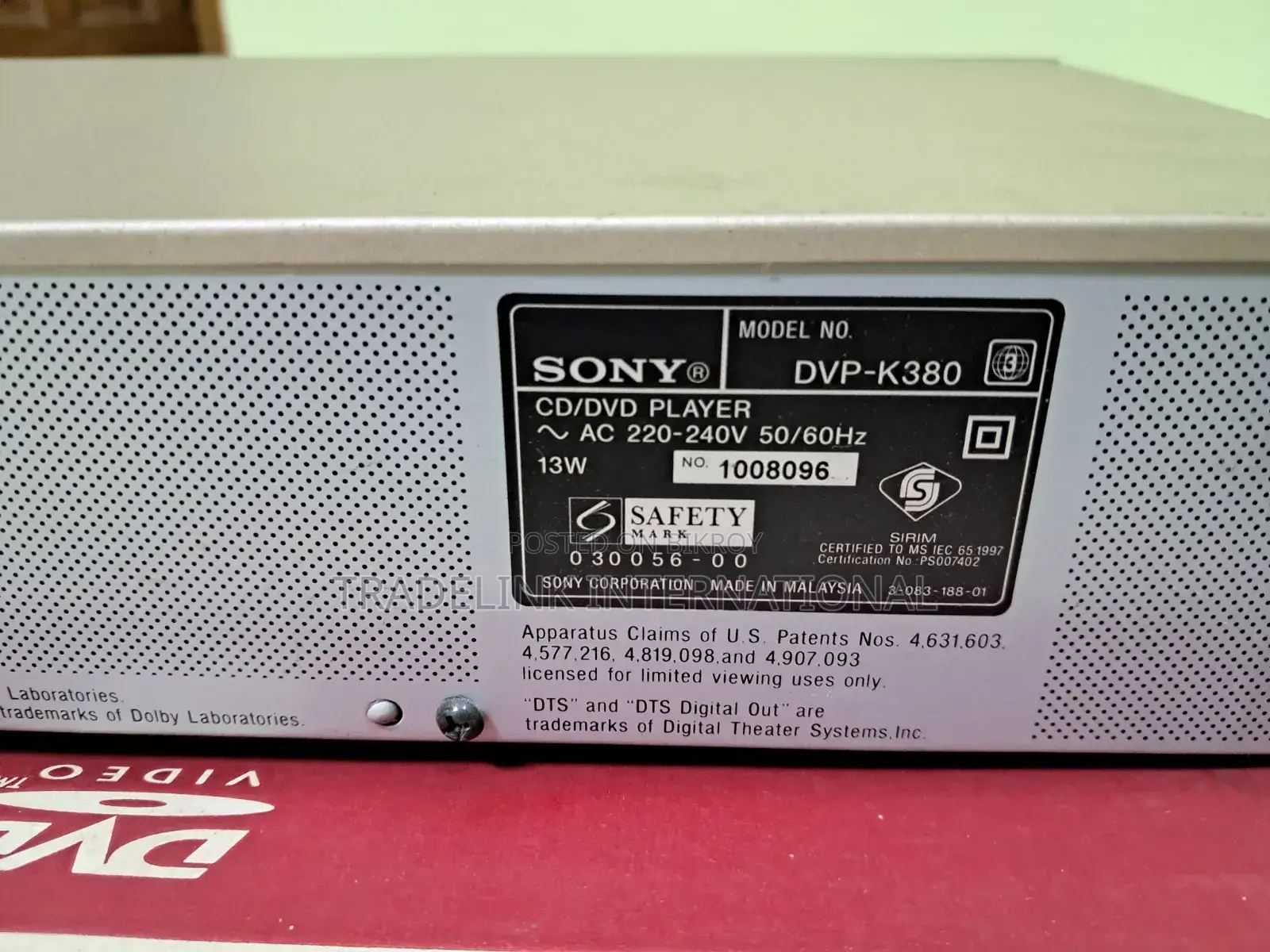 SONY Karaoke DVD Player ORIGINAL