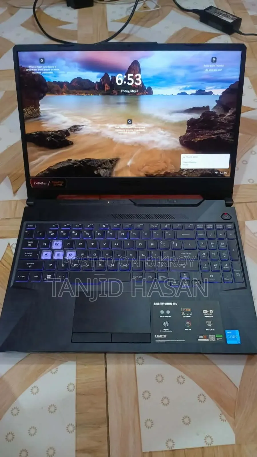 Laptop Asus TUF Gaming F15 8GB Intel Core i5 SSD 512GB