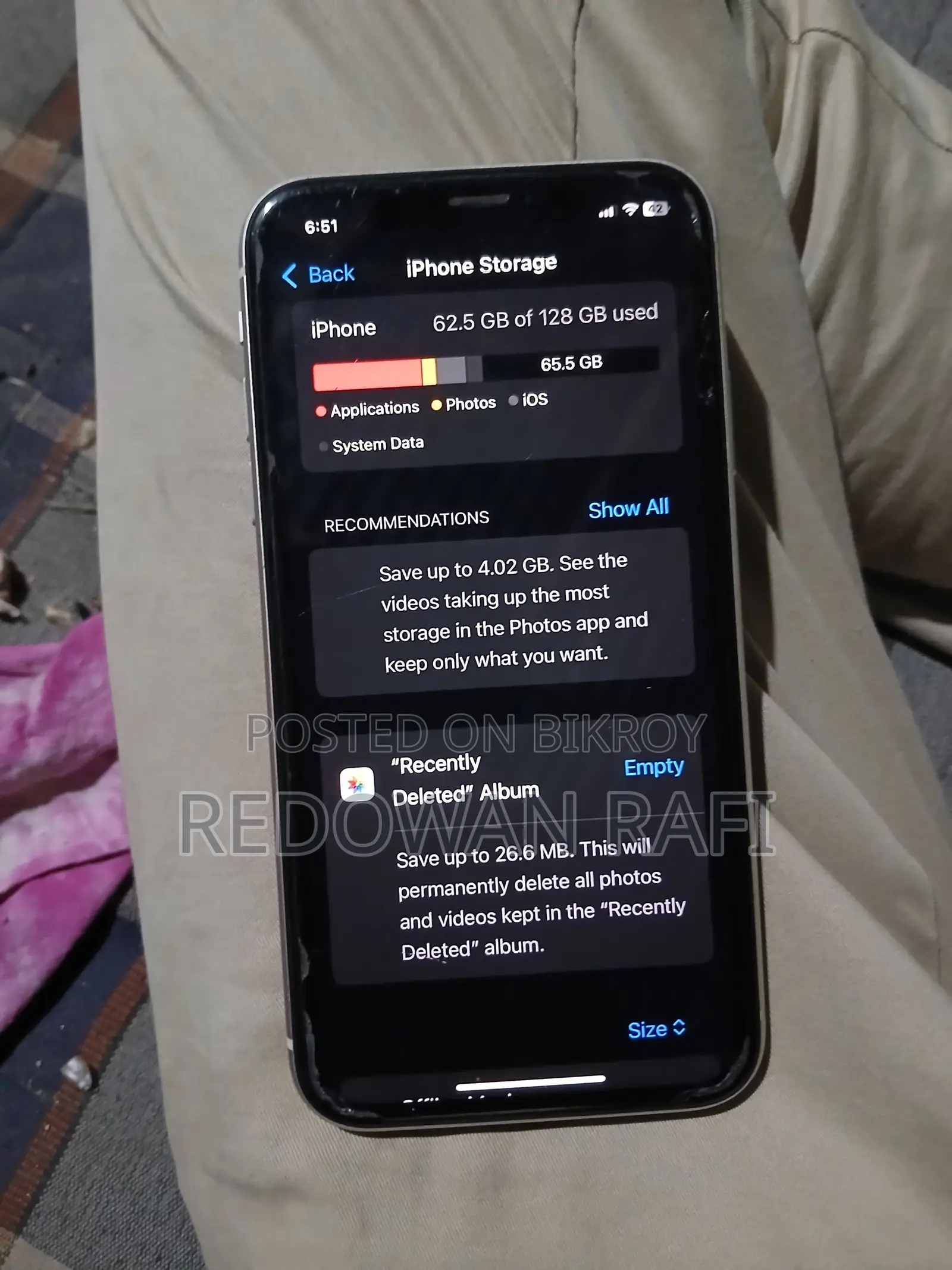 অ্যাপল আইফোন ১১ ১২৮ জিবি সাদা