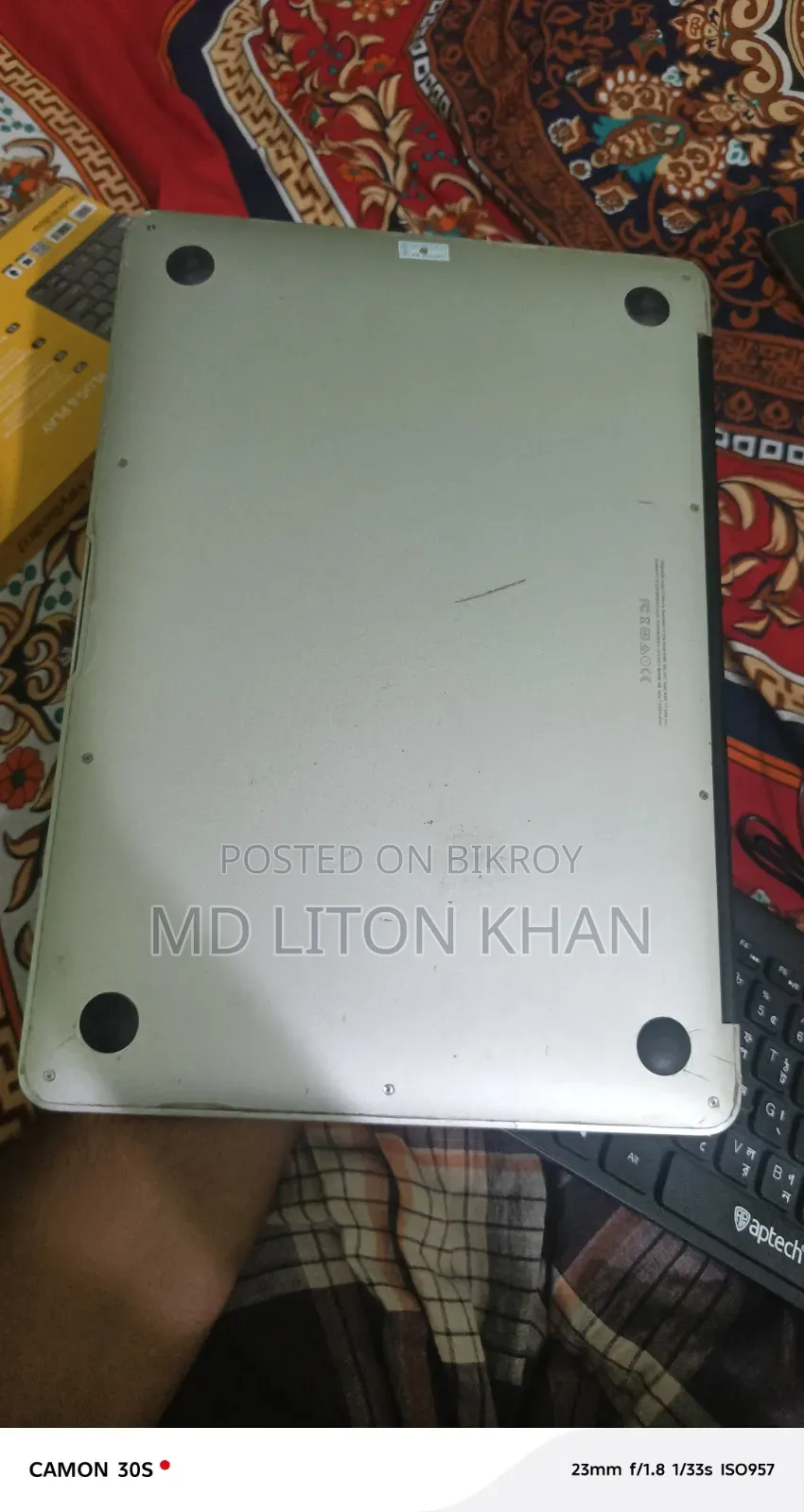 ল্যাপটপ অ্যাপল ম্যাকবুক ২০১৫ ৮জিবি ইন্টেল কোর আই৫ এসএসডি ২৫৬জিবি