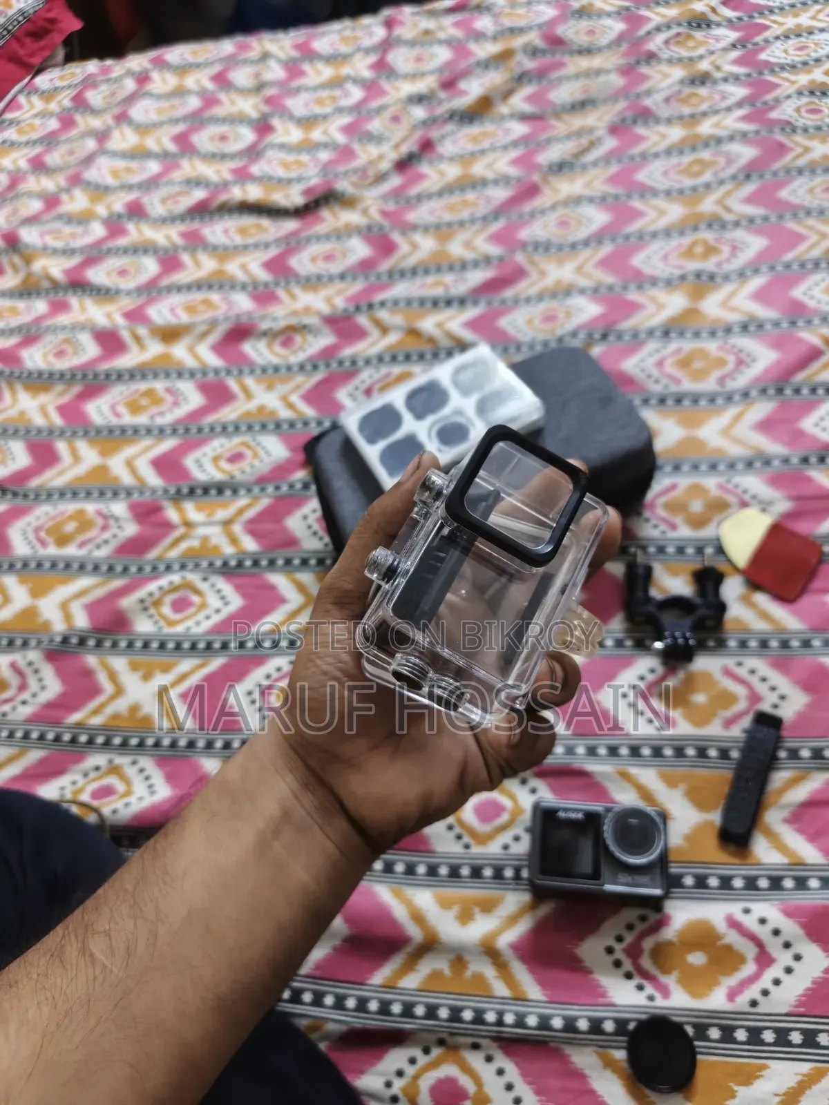 Ausek at-S81tr Action Camera, With HIKSEMI 128GB Memory Card