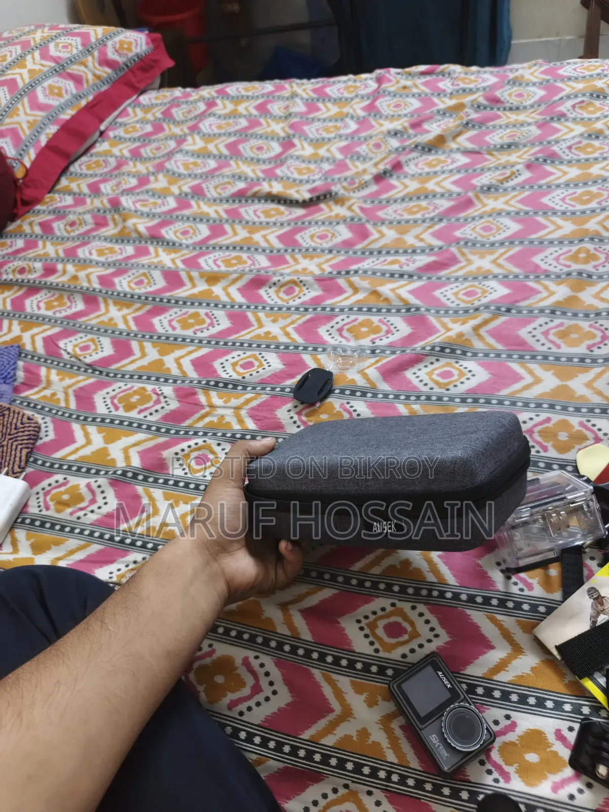 Ausek at-S81tr Action Camera, With HIKSEMI 128GB Memory Card